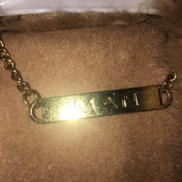 BNWT IMAN Camel Wool & Faux Fur Coat Zip - Picture 8 of 8